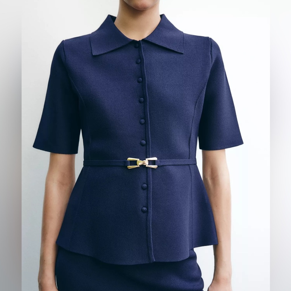 Zara Knit Belted Jacket